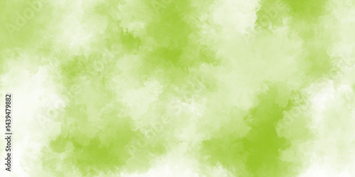 Abstract green watercolor background with grainy texture, grange  green and white painting of a field with trees colorful watercolor defocus blurred background, soft gradients and subtle textures.