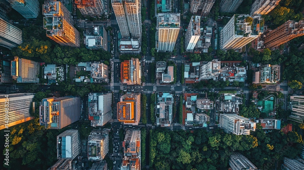 Aerial View of Skyline in Shenzhen City, China Aerial View of Skyline in Shenzhen City, China