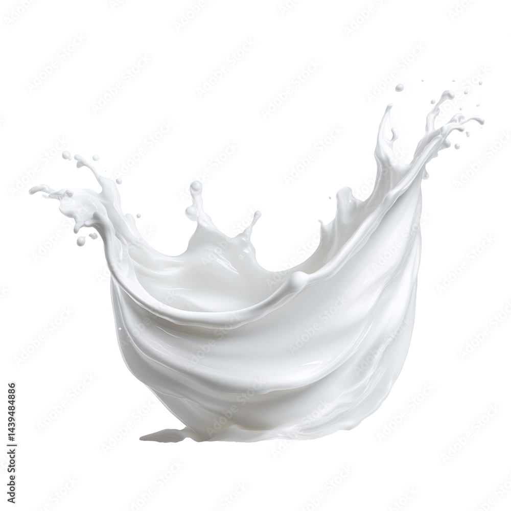 Milk Splash: A Fresh and Nutritious Dairy Drink , isolated on white background PNG cut out Milk Splash: A Fresh and Nutritious Dairy Drink , isolated on white background PNG cut out