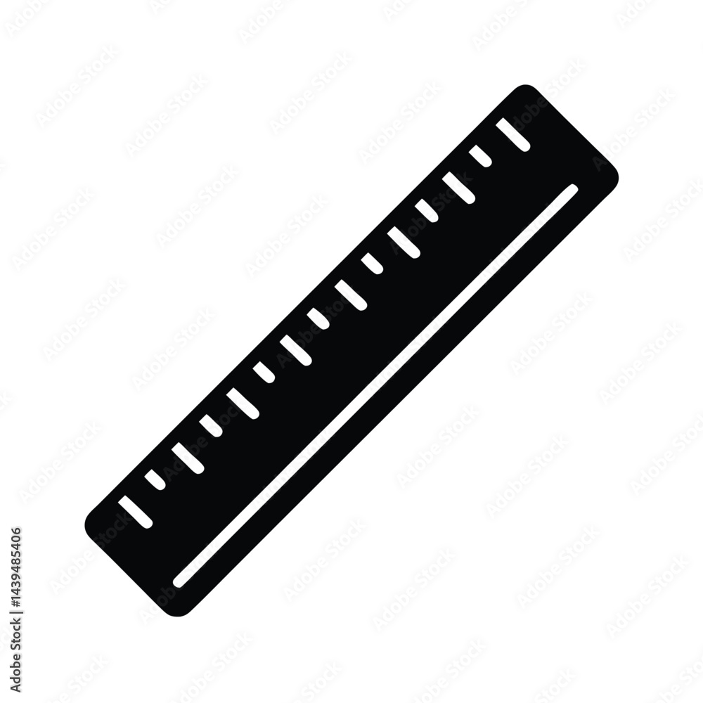 Ruler Icon In Vector Style Representing Measurement Ruler Icon In Vector Style Representing Measurement