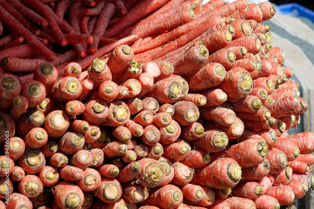 fresh vegetables on a local market in mumbai, india