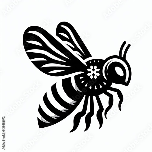 Bee silhouette Illustration