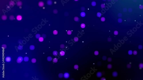 Abstract design with blue and purple blurred circles on a dark blue background. Suitable for backgrounds, digital art, or concept backgrounds.