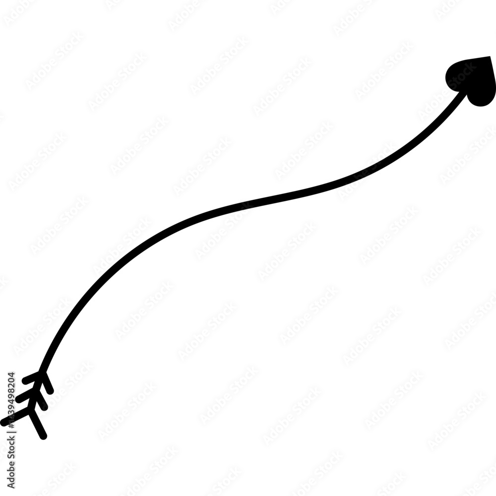 Obraz premium Arrow Girly Heart