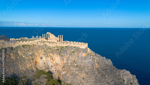Rhodes, Greece. Lindos smal...