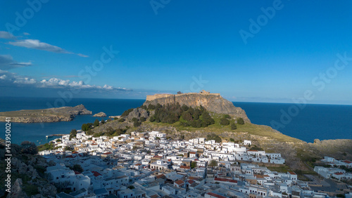 Rhodes, Greece. Lindos smal...