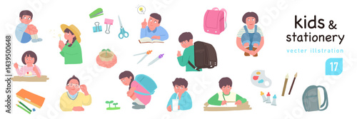 Children and Stationery.