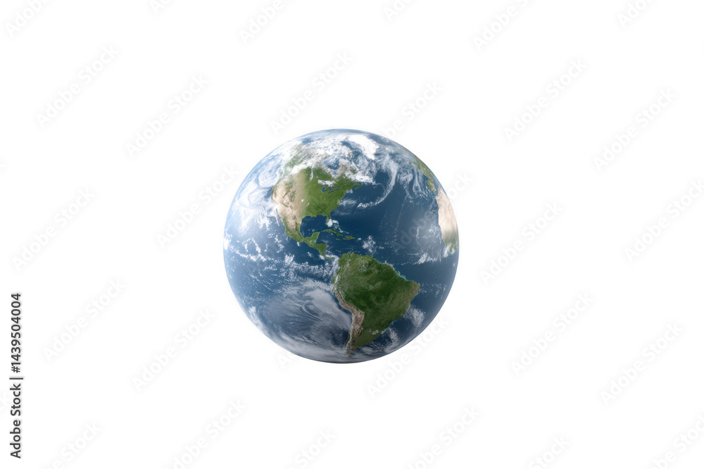 Fototapeta premium Planet earth on transparent background