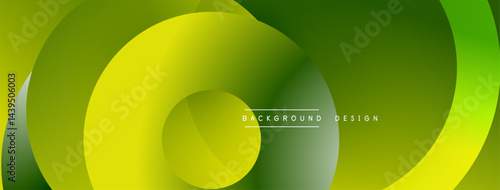 Abstract fluid shapes, green yellow gradients. Modern design, smooth curves create dynamic visual flow. Minimalist aesthetic.