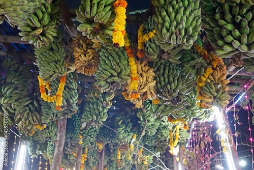 Obraz na płótnie hindu banana festival in goa w salonie