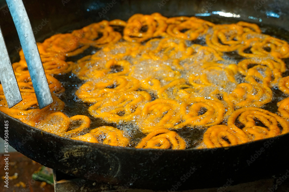 wok made fresh Diwali sweets