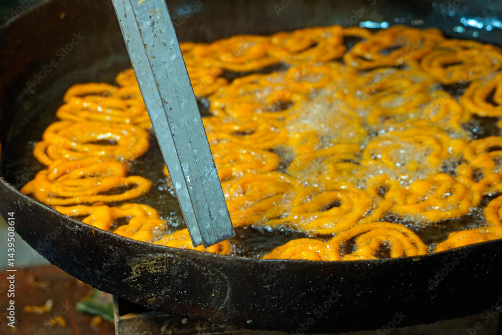 wok made fresh Diwali sweets