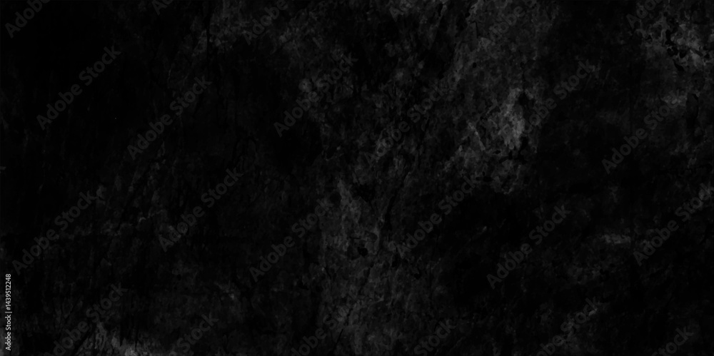 Naklejka premium Dark cement wall background in vintage style, texture of black or white concrete wall, abstract have a polished attic pattern texture grunge marble texture pattern background.