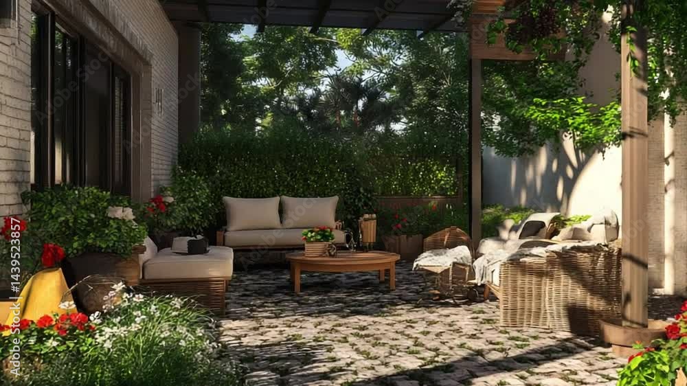 Serene Patio Oasis: A Backyard Sanctuary Design Serene Patio Oasis: A Backyard Sanctuary Design
