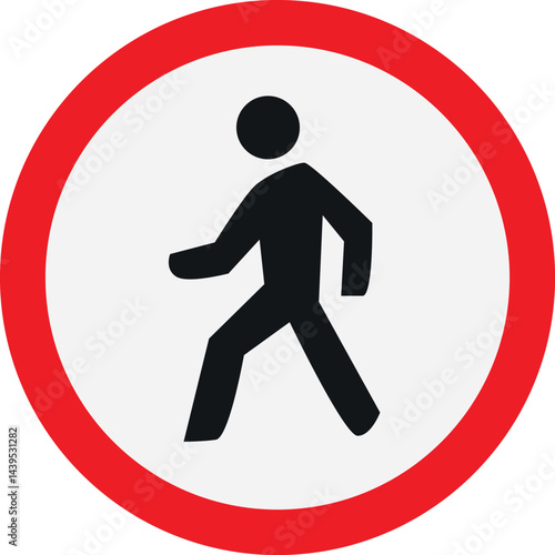 walk icon isolated on a white background