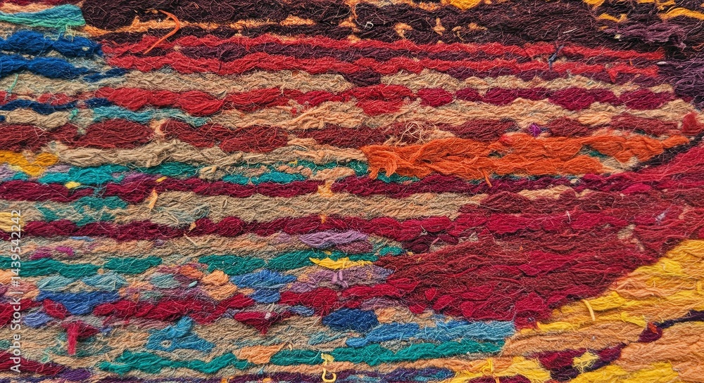 Obraz premium A colorful rug with many different colors and patterns