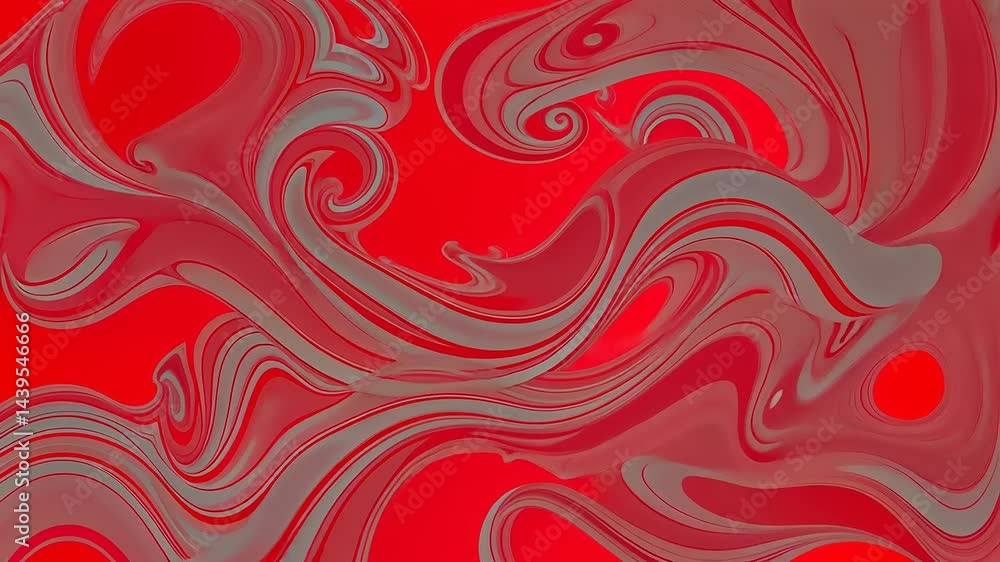 Abstract Red and Grey Swirls: A Dynamic Visual Composition Abstract Red and Grey Swirls: A Dynamic Visual Composition