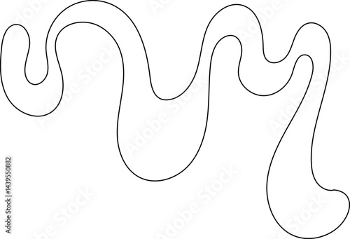 squiggle abstract shape outline