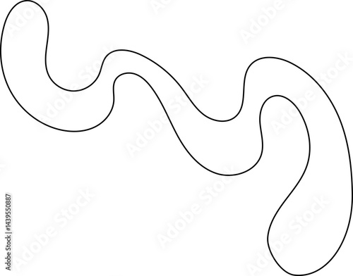 squiggle abstract shape outline