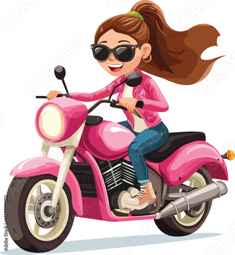 girl on motorcycle