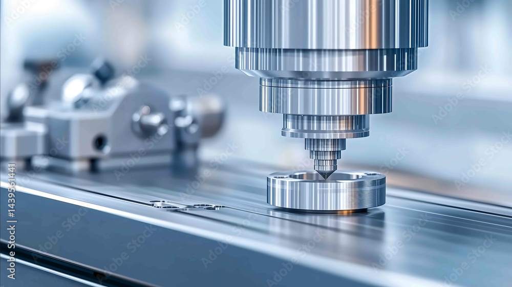 Closeup of a lathe machine cutting a metal component fine detail industrial craftsmanship factory engineering theme Closeup of a lathe machine cutting a metal component fine detail industrial craftsmanship factory engineering theme
