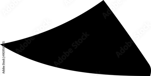 solid abstract cutout shape element