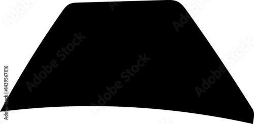 solid abstract cutout shape element