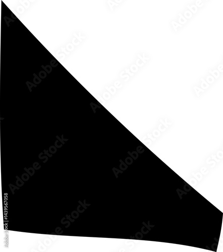 solid abstract cutout shape element