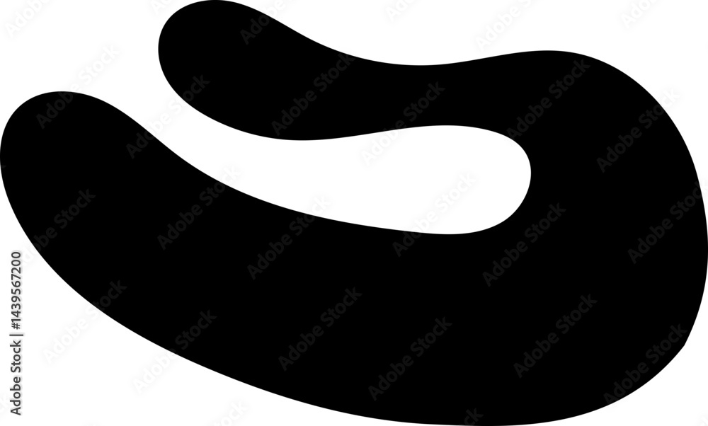 Obraz premium solid abstract cutout shape element