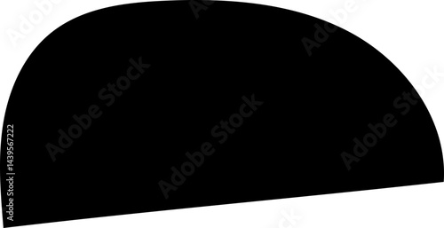 solid abstract cutout shape element