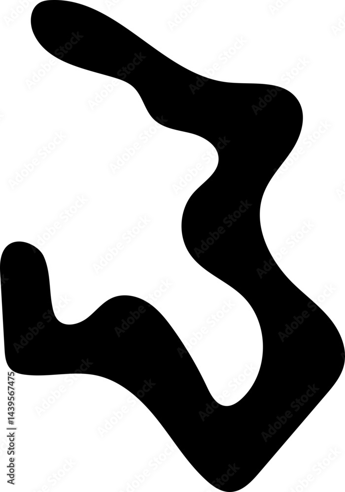 solid abstract cutout shape element solid abstract cutout shape element