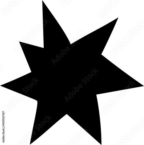 solid abstract cutout shape element