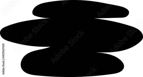 solid abstract cutout shape element