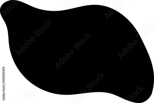 solid abstract cutout shape element