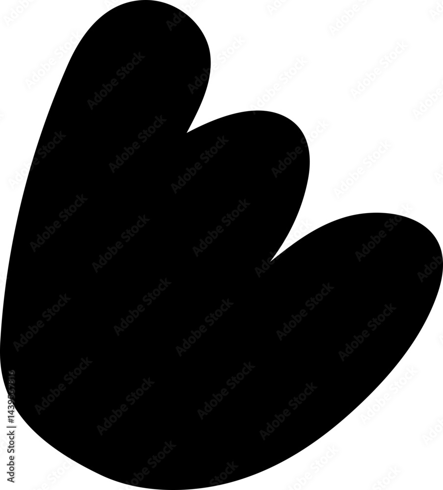 solid abstract cutout shape element solid abstract cutout shape element