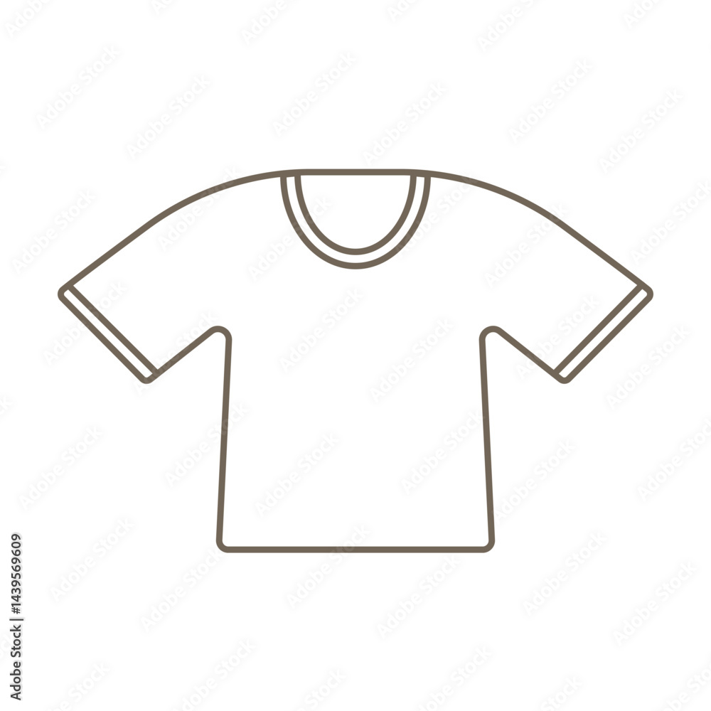 T-shirt line icon isolated on transparent background. Shirt linear icon vector illustration editable stroke. T-shirt line icon isolated on transparent background. Shirt linear icon vector illustration editable stroke.