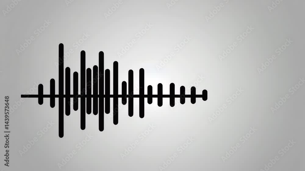 Abstract concept of silence shown as disappearing waveform in fog. Abstract concept of silence shown as disappearing waveform in fog.