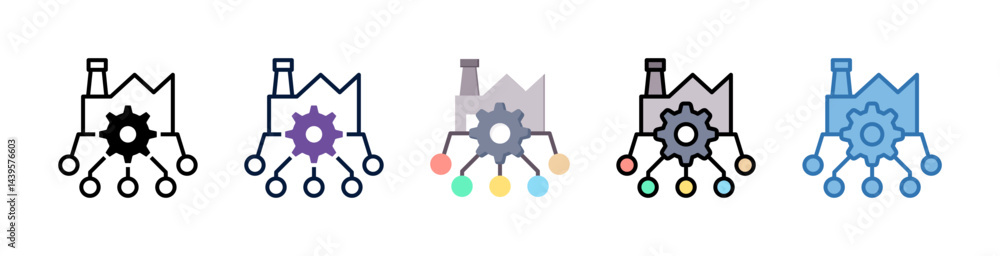 Obraz premium Industrial Technology Icon