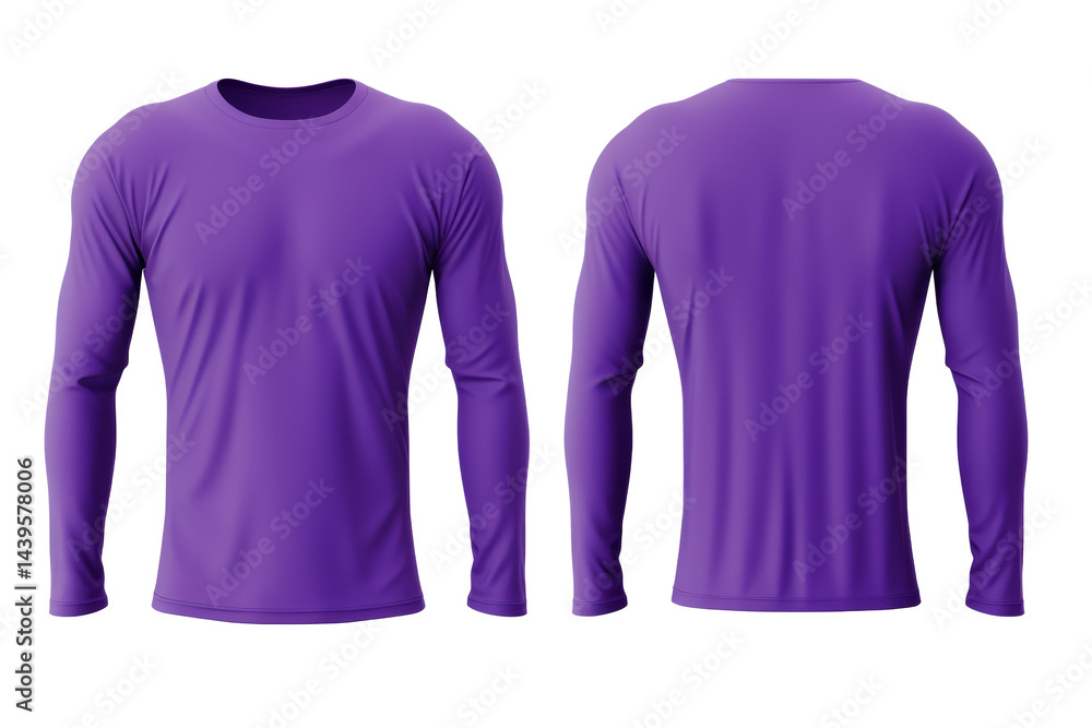 color undershirt isolated on white