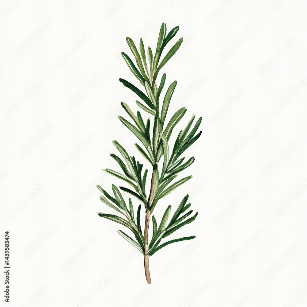 Obraz premium Minimalist watercolor illustration makes one feel peaceful and serene