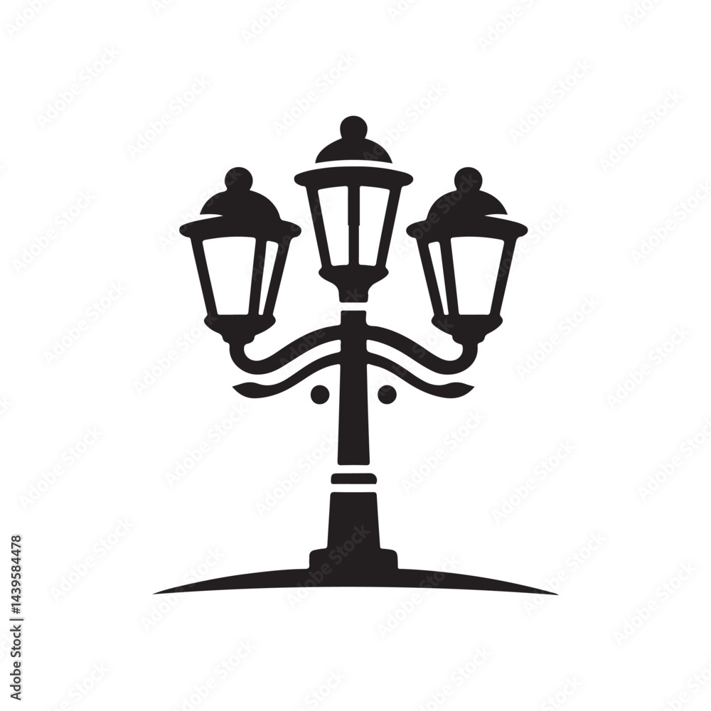 street lamp vector silhouette clip art illustration street lamp vector silhouette clip art illustration
