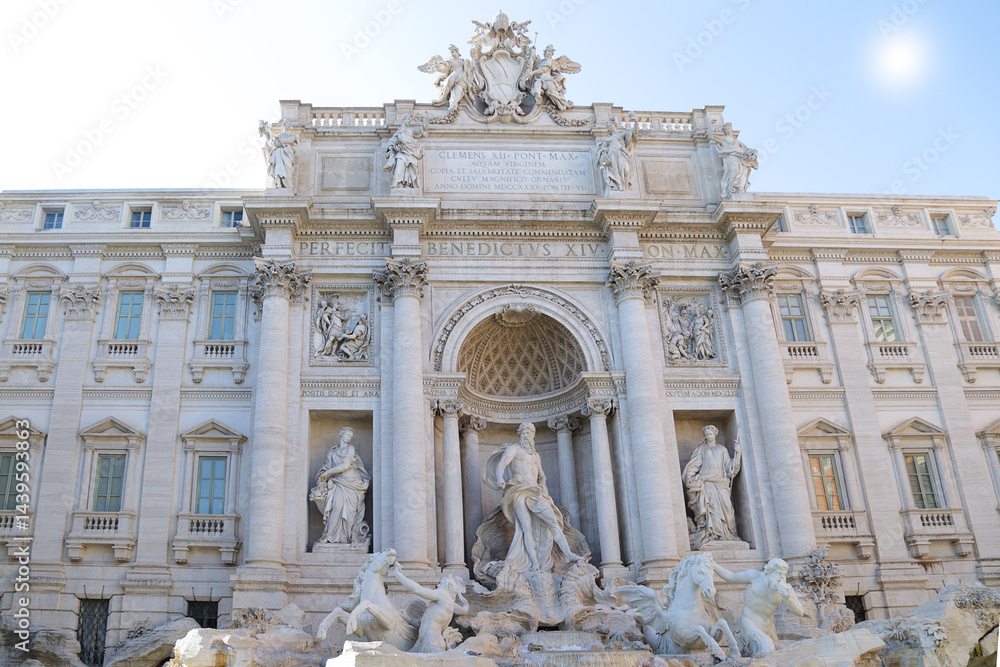 Fototapeta premium Rome Trevi Fountain in Rome, Italy