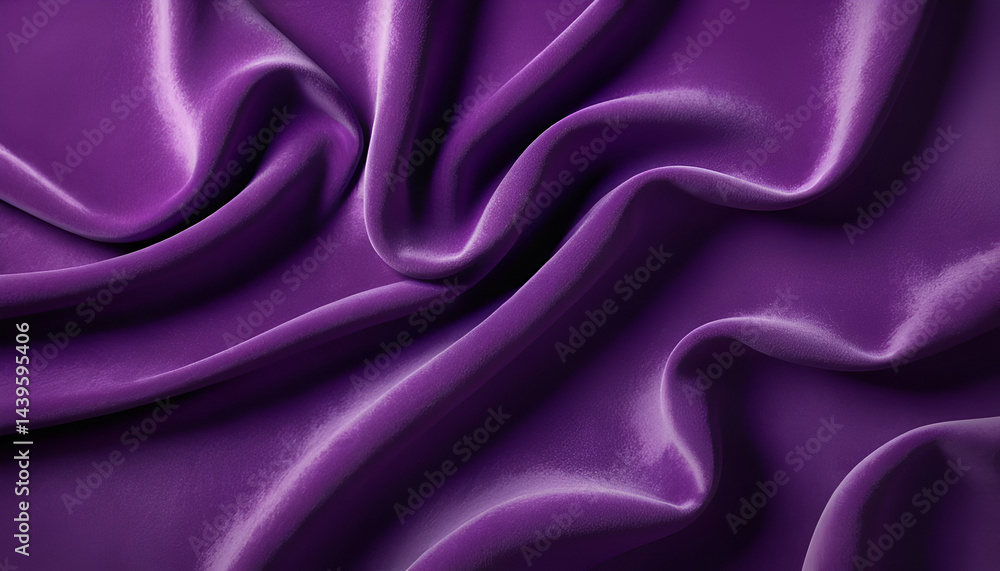 Fototapeta premium Draped, luxurious purple fabric