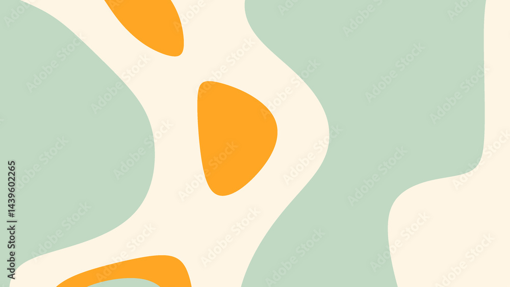 Abstract design with orange and green shapes suitable for backgrounds, posters, banners, and digital art projects with bold colors. Abstract design with orange and green shapes suitable for backgrounds, posters, banners, and digital art projects with bold colors.