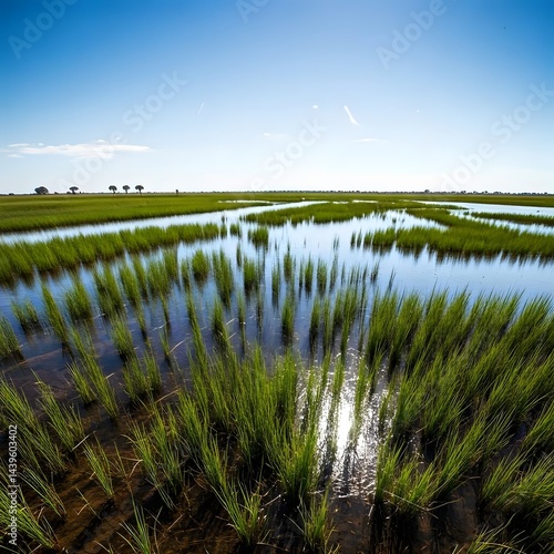 Bangweulu Wetlands’ Reflective Waters