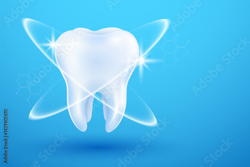 happy strong healthy teeth showing dental and oral hygine. Teeth Whitening Healthcare and Medical Concept