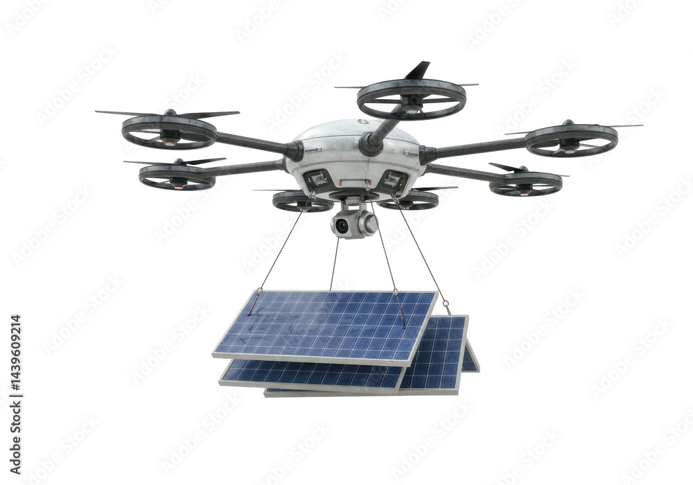 Drone carrying solar panels technology for future energy efficiency Drone carrying solar panels technology for future energy efficiency