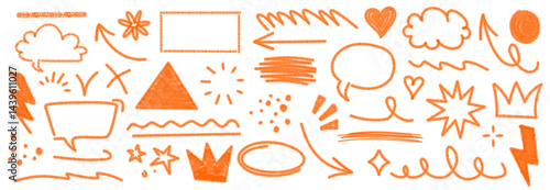 Youthful Visual Branding and Doodle-Based Marketing for Gen Z, Vector Design, Isolated
