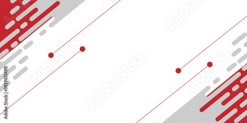 White background with red diagonal lines
