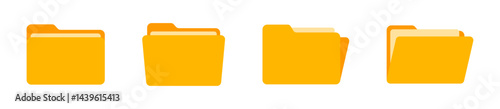 Free Download Folders icon collection. Documents in folders. File folder vector icon set. File folders. EPS 10 - GFXLoad